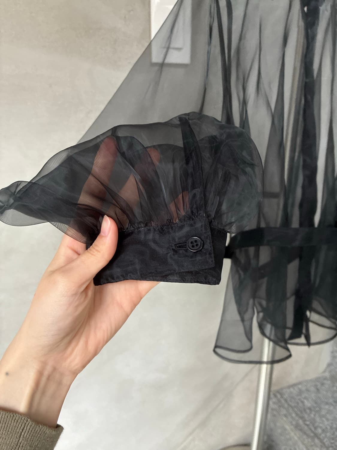 느와케이 니노미야 noir kei ninomiya 오간자 벨트 셔츠 상품이미지6