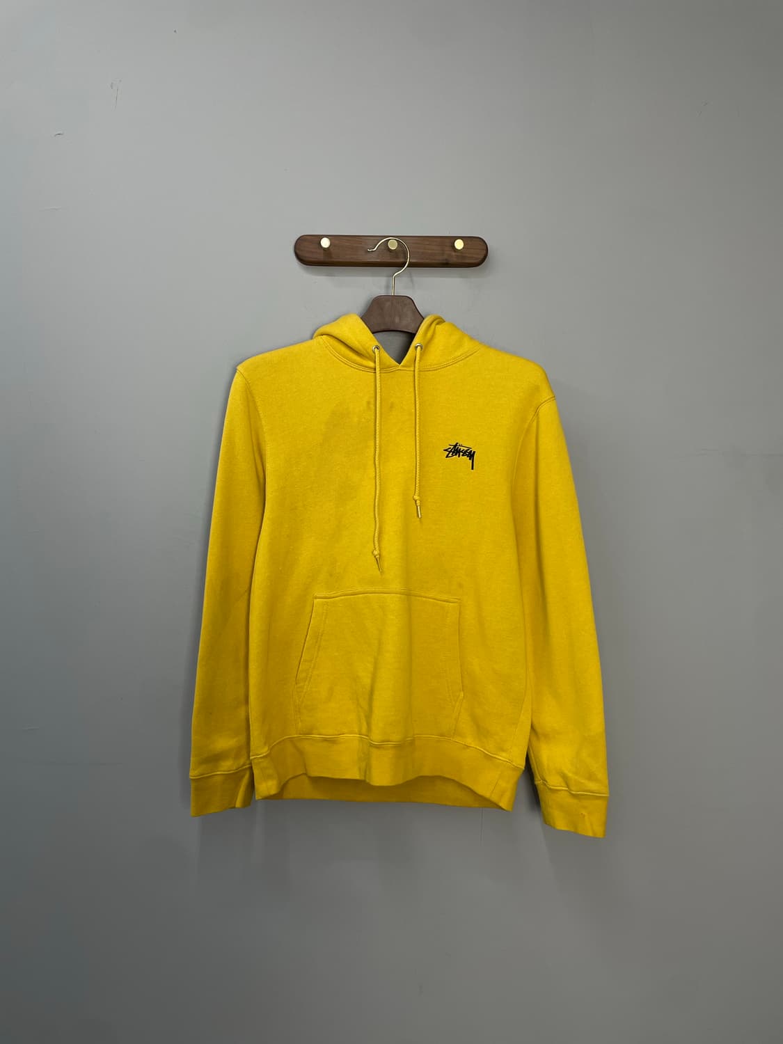 스투시 다이아몬드 자수 옐로우 후드티 H1268 상품이미지3