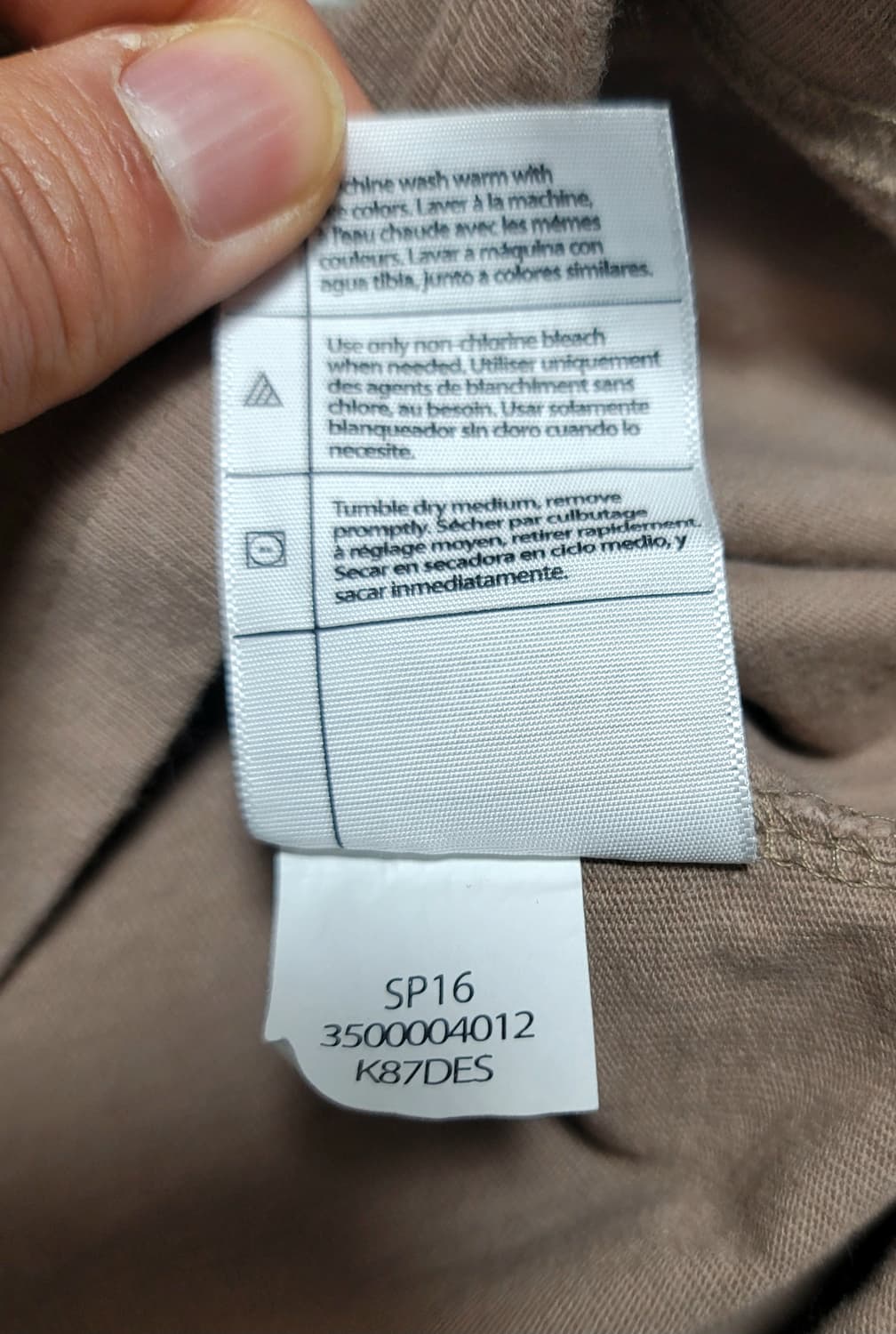 칼하트 K87 다크브라운 포켓 반팔티 M 상품이미지7