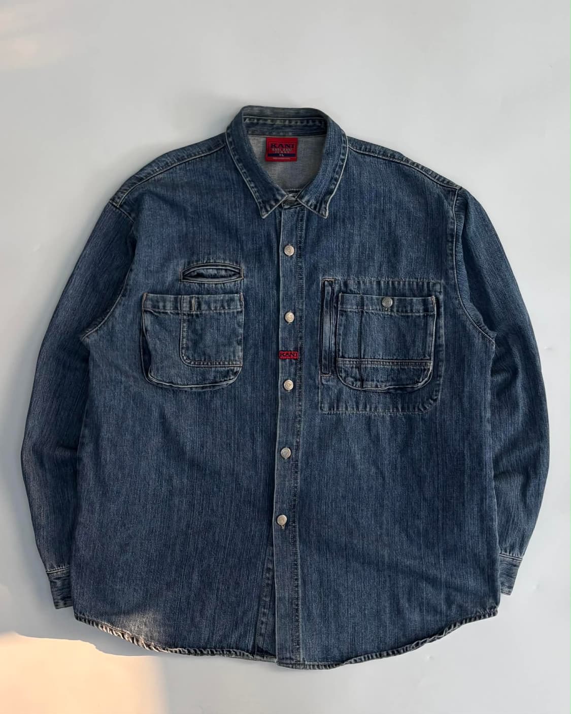 [XL] 칼카니 진스 90s 데님 셔츠 자켓 상품이미지1