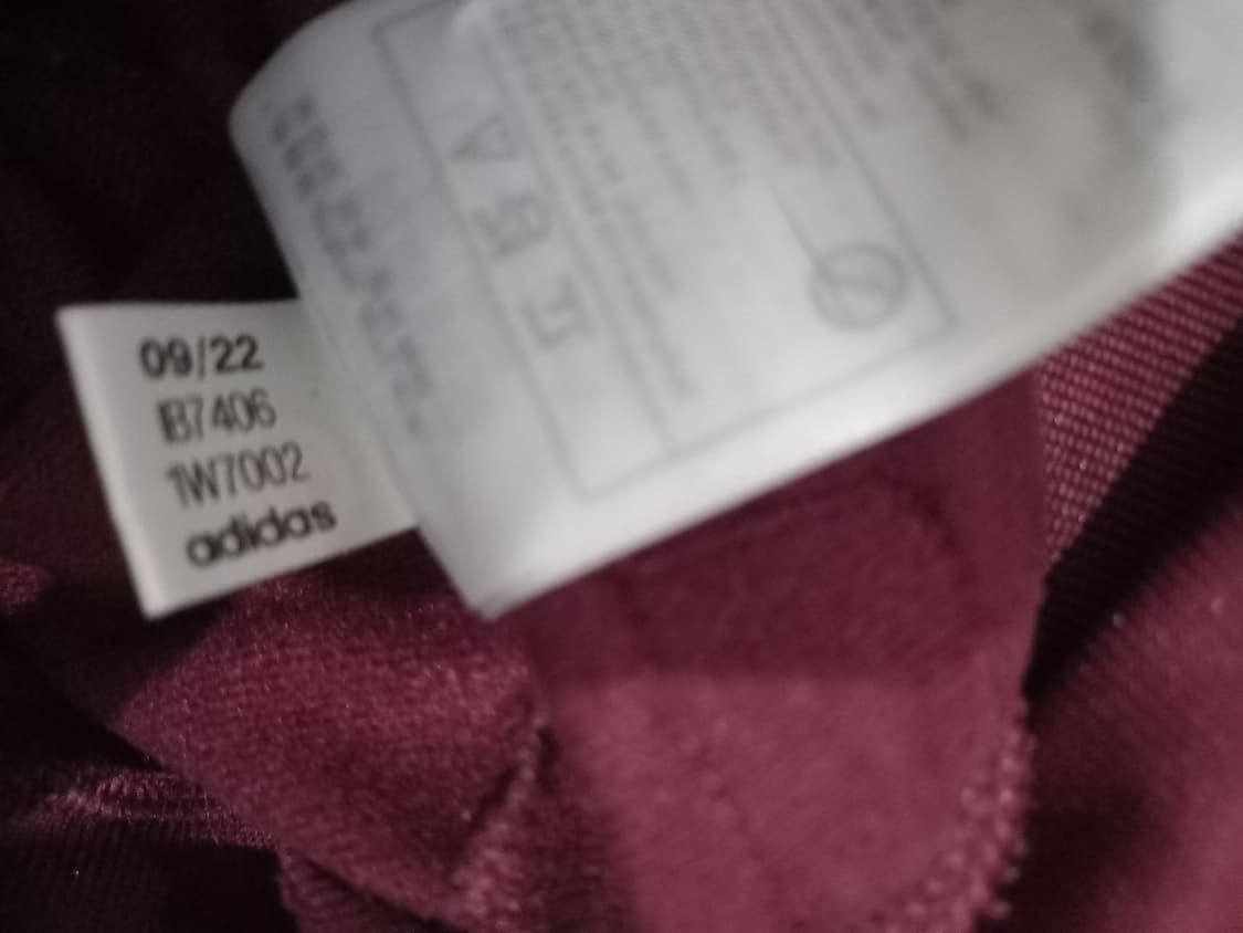아디다스 파이어버드 버건디 트랙탑 저지 져지집업 80~85 상품이미지6