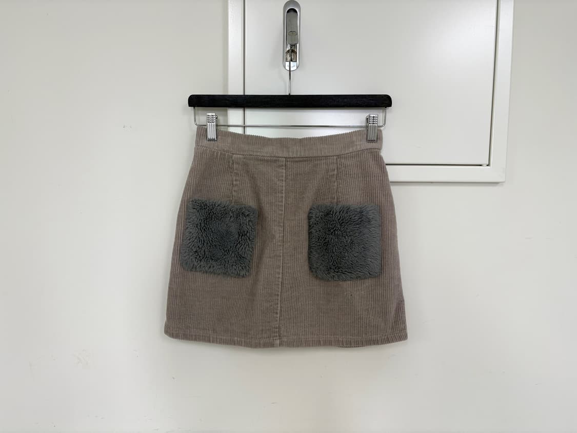 corduroy fur pocket skirt 상품이미지4