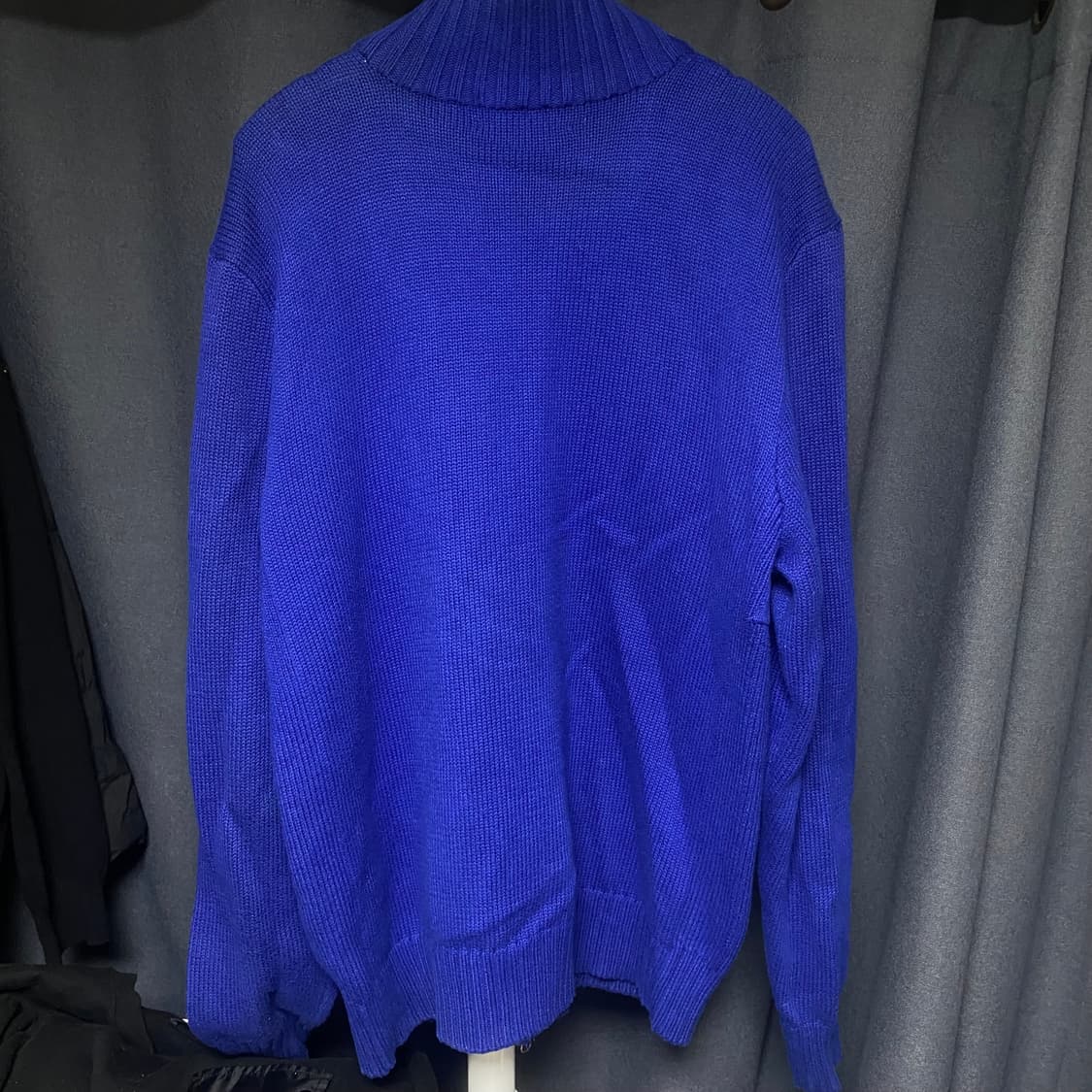 폴로 투웨이 니트 집업 블루 XL 상품이미지2