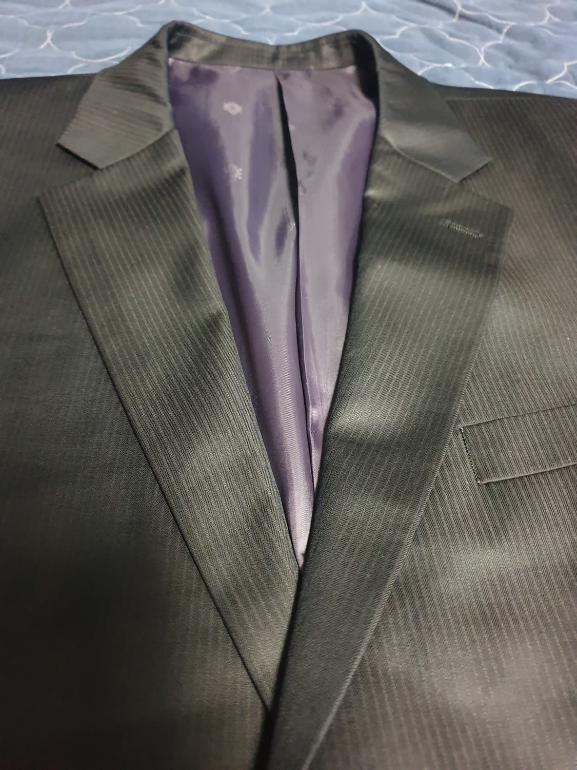 (빈티지) 피에르발망 스트라이프 클래식 투버튼 블레이저 (105) 상품이미지2