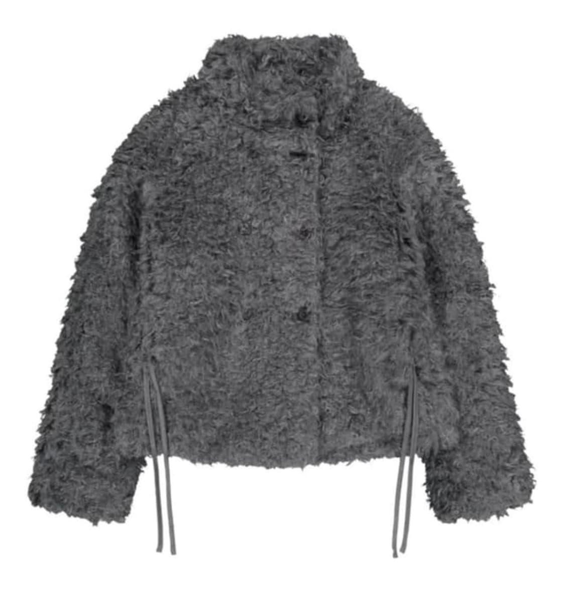 코이세이오 코이세이오 헤어리 퍼자켓 다크 그레이 상품이미지1