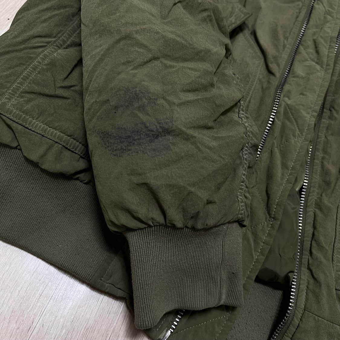 Lee MA-1 봄버 카라 항공점퍼 M/95 상품이미지7