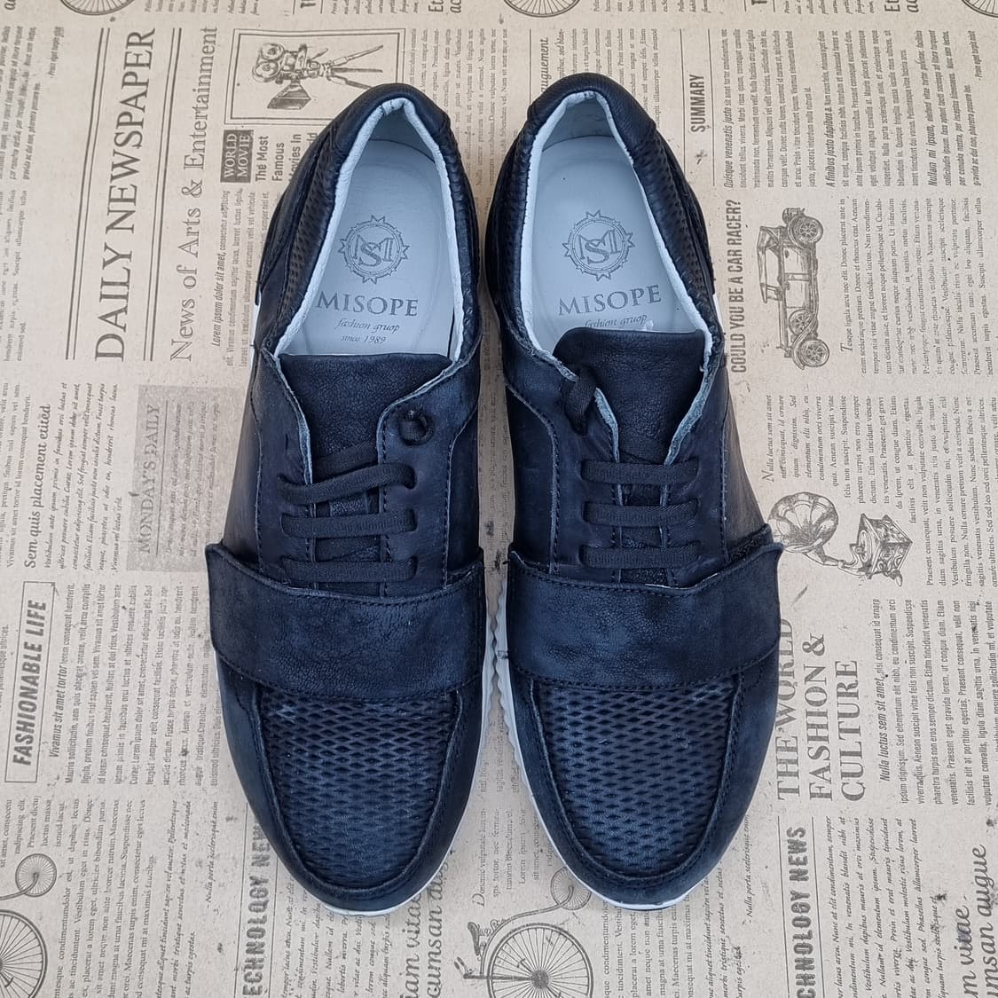 미소페 레더 남성 스니커즈255 상품이미지2