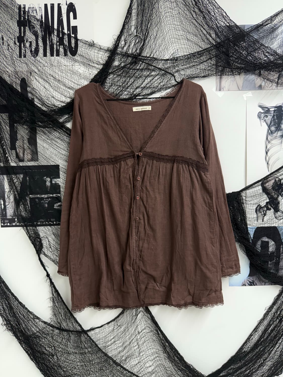 Mori girl mood lace detail longsleeve 상품이미지1