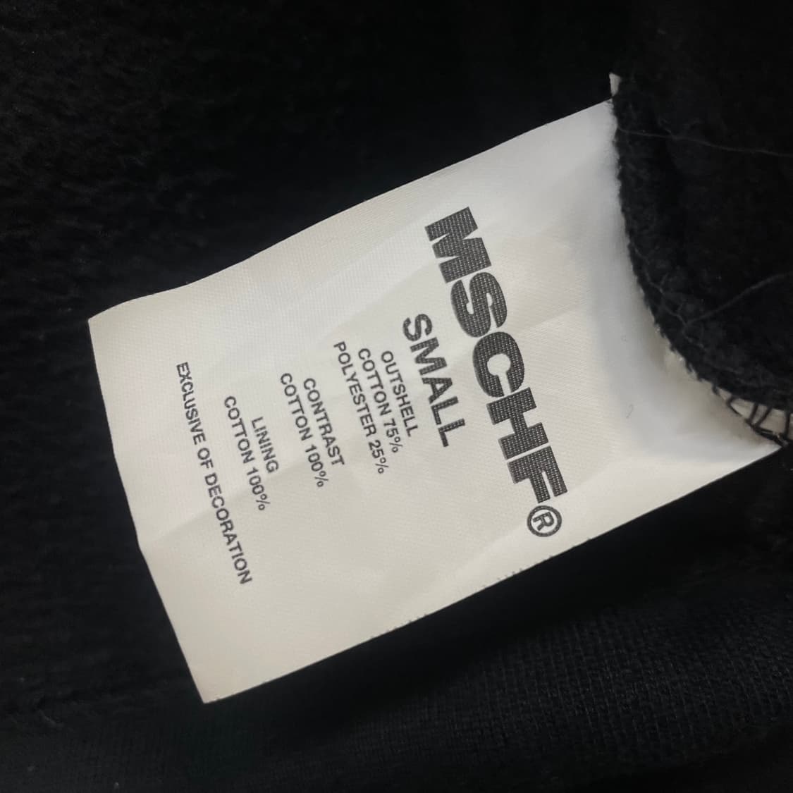 미스치프 크롭 사이드 지퍼 후드티 블랙 상품이미지7