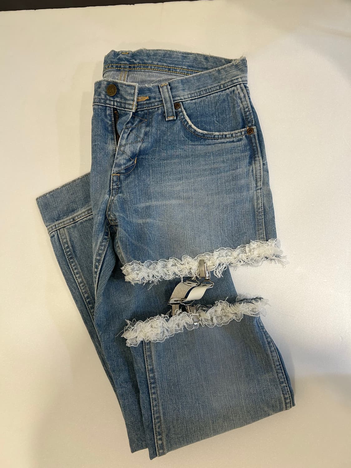 (희귀)Lee 가터벨트팬츠 더미스테리어스호텔 상품이미지1