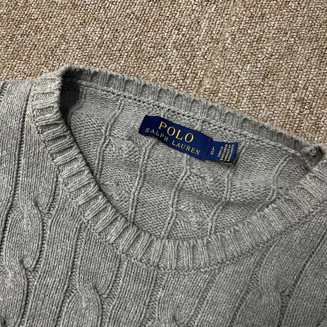 폴로 랄프로렌 꽈배기 니트 상품이미지4