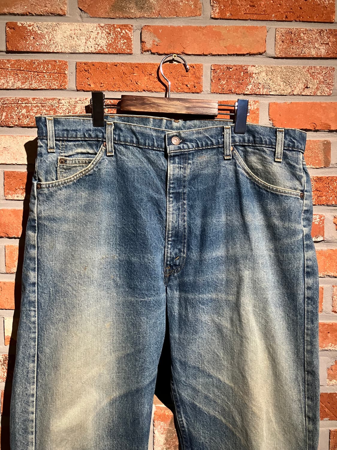 80s USA 빈티지 리바이스 505 오렌지탭 데님 팬츠 상품이미지3