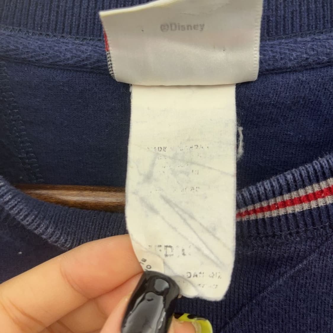 디즈니 푸우 유니크 희귀 키치 자수로고 맨투맨 C07407 상품이미지6