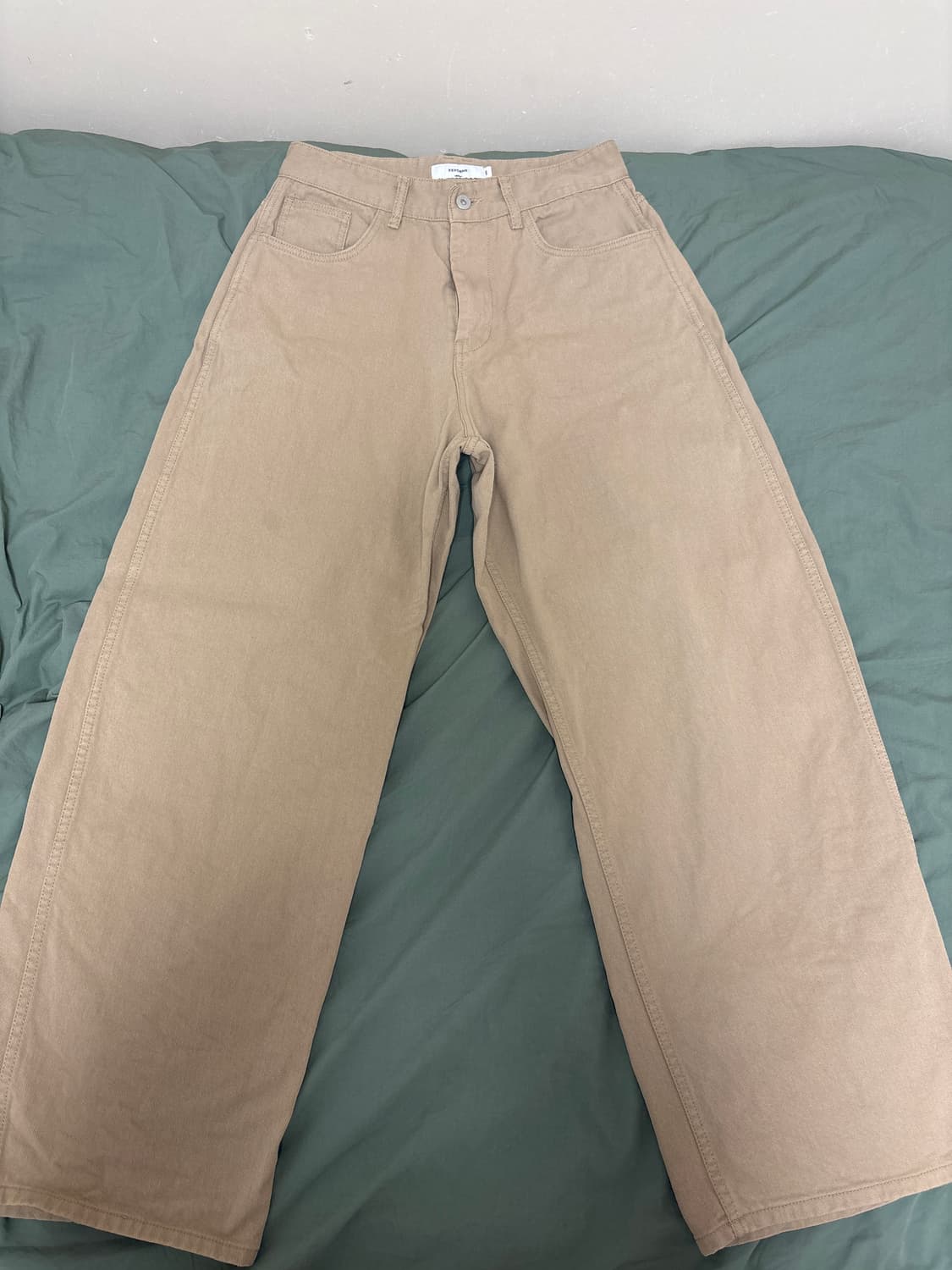 제로 와이드 베이지팬츠 상품이미지1