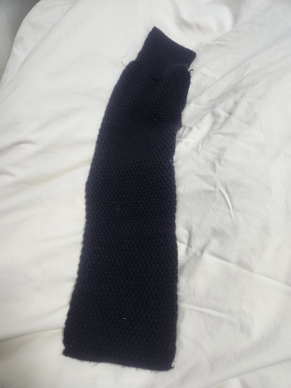 블랙 니트 머플러 2,000원에 판매 상품이미지2