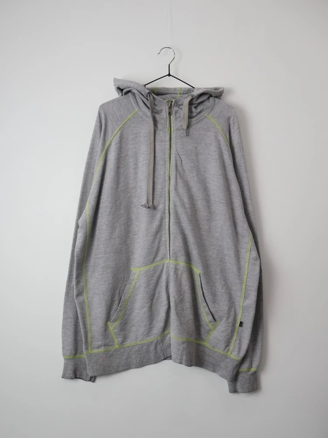 CSG Neon Stitch Half Zip Hoodie Gray 상품이미지4