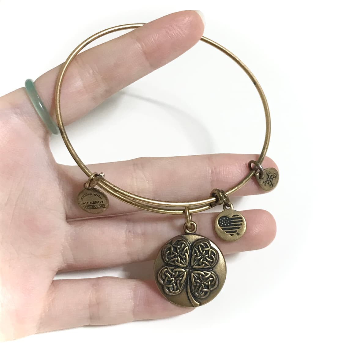 미국 빈티지 네잎클로버 팔찌 엔틱 보헤미안 모리걸 히피 y2k 키치 갸루 상품이미지3