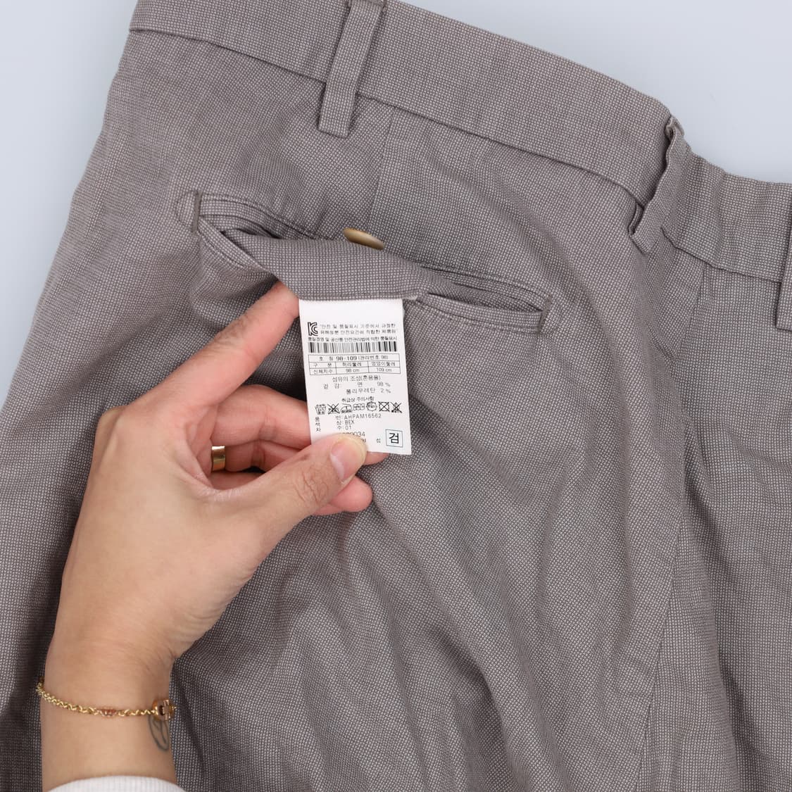 98 헨리코튼 체크 슬랙스 0311H1 상품이미지5