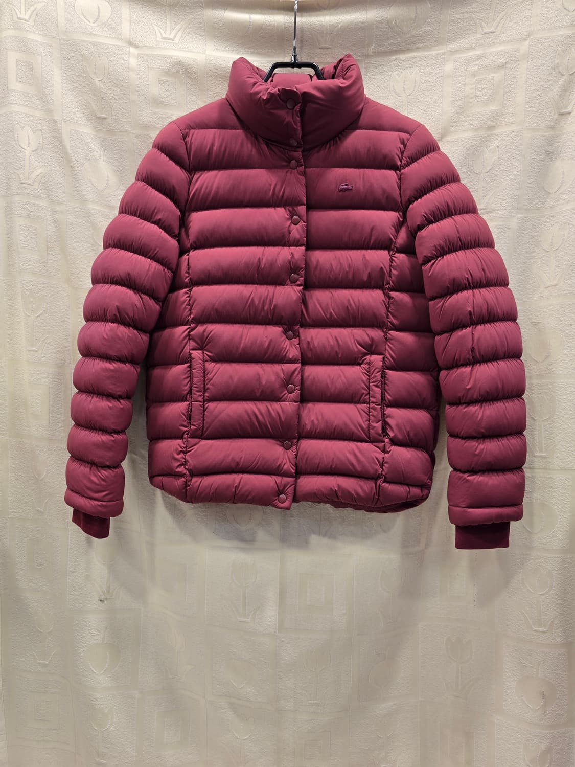 라코스테 여성 다운패딩 점퍼  버건디 S 상품이미지1