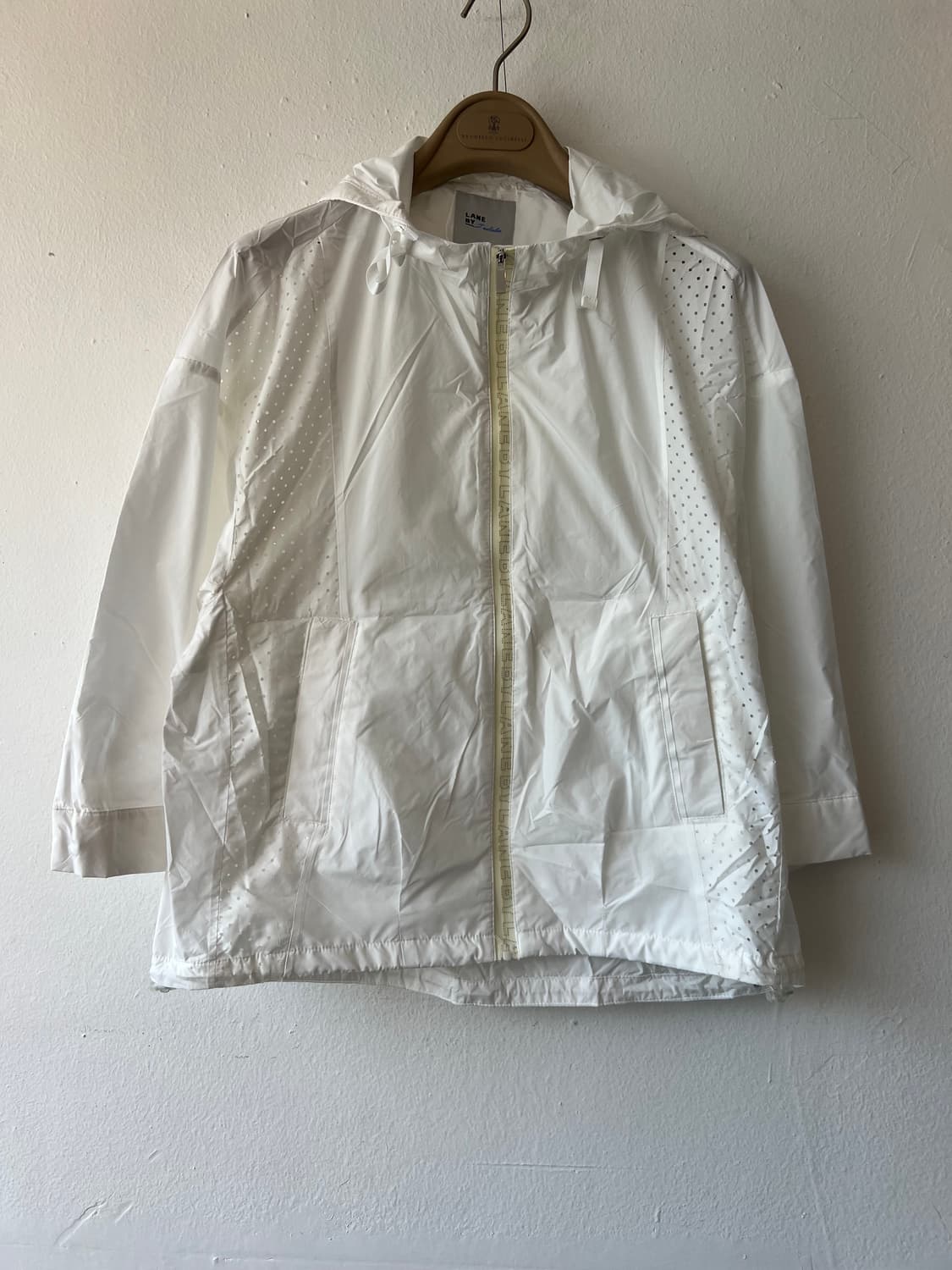 랭바이 LANG BY 여성 화이트 바람막이점퍼 집업점퍼 상품이미지2