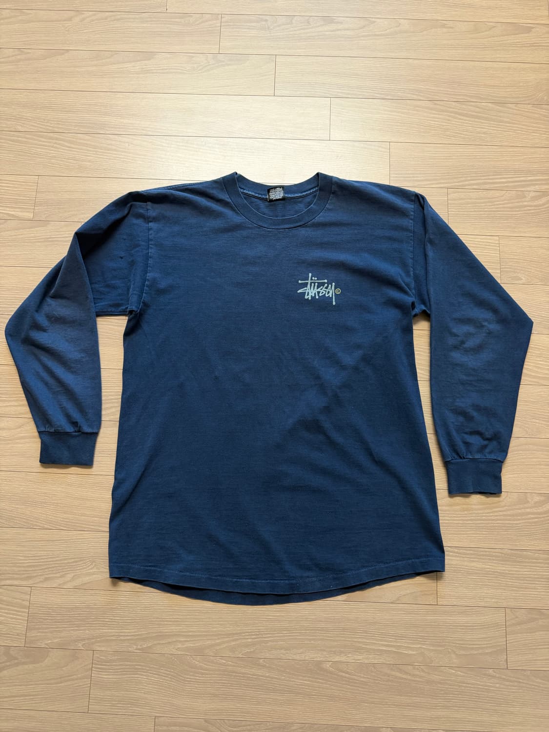 80s 스투시 딥네이비 롱슬리브 숀스투시 usa made 상품이미지1