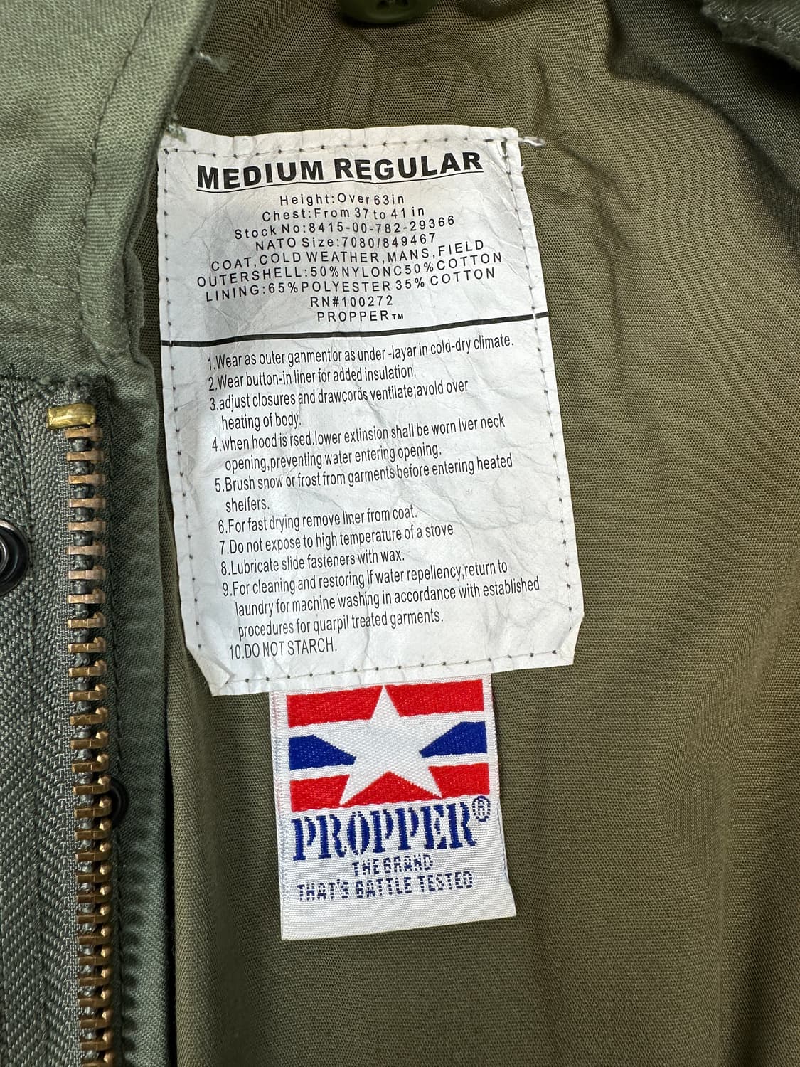 M-65 proper 필드자켓  상품이미지4