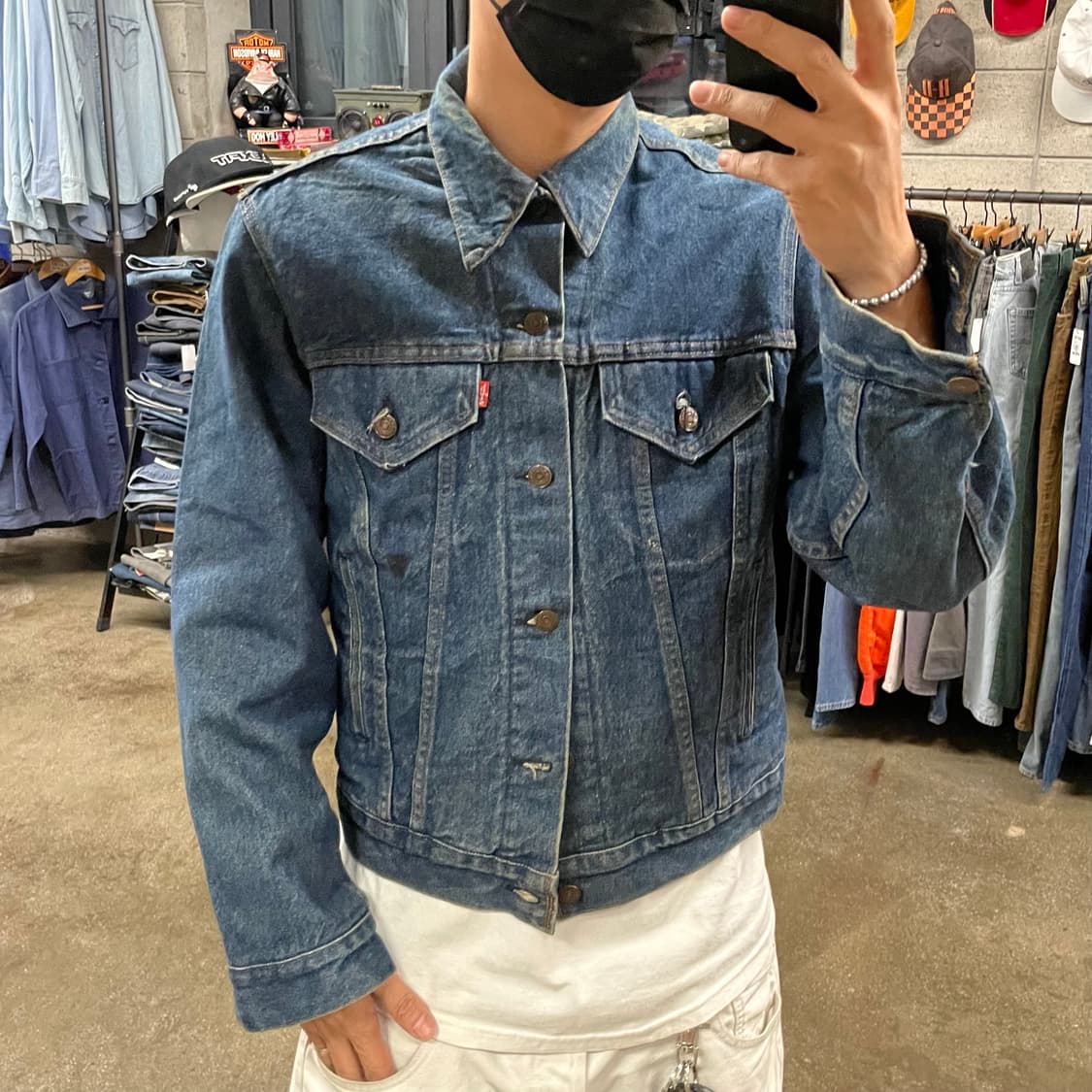 80s USA Levis 데님 트러커 자켓 (100) 상품이미지7