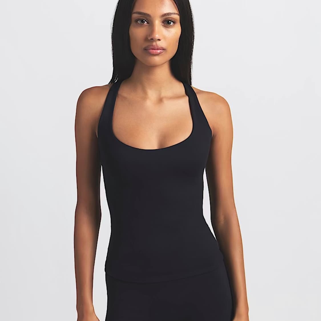나이키스킴스 매트 여성 레이서백 탱크 탑 블랙 US XS 상품이미지1