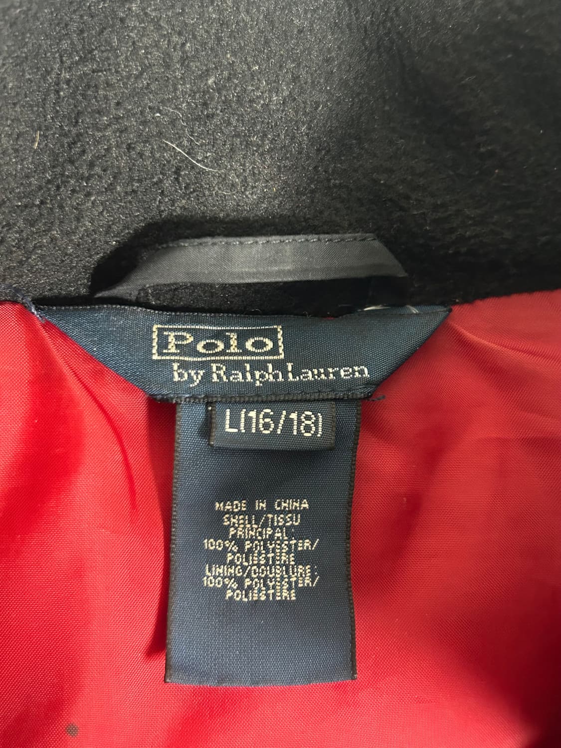 폴로 패딩 블랙 상품이미지3