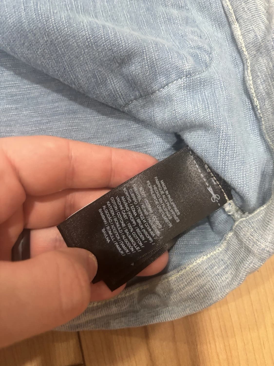 RRL 더블알엘 인디고 스트라이프 저지 캠프 셔츠 인디고 블루 상품이미지4