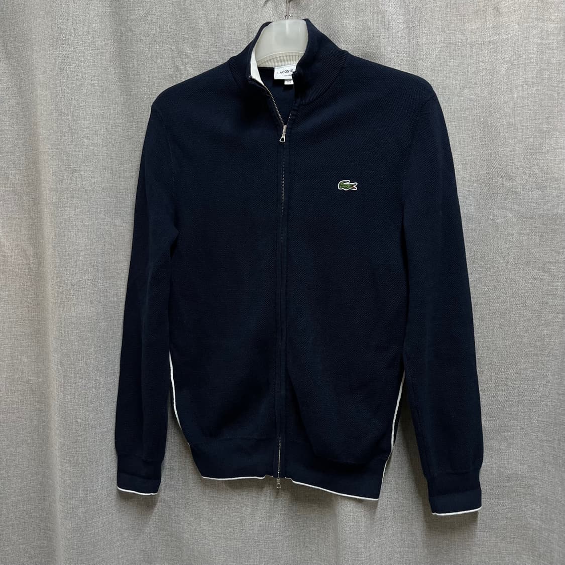 [S/95] 라코스테 클래식 핏 집업 니트 가디건 상품이미지3