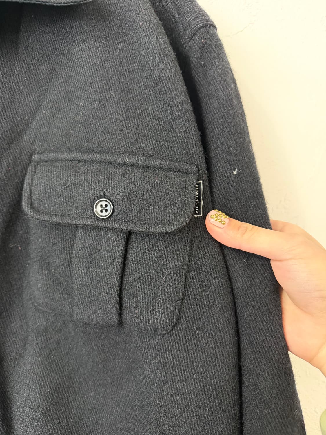 90s 스투시 울 CPO 셔츠 상품이미지4