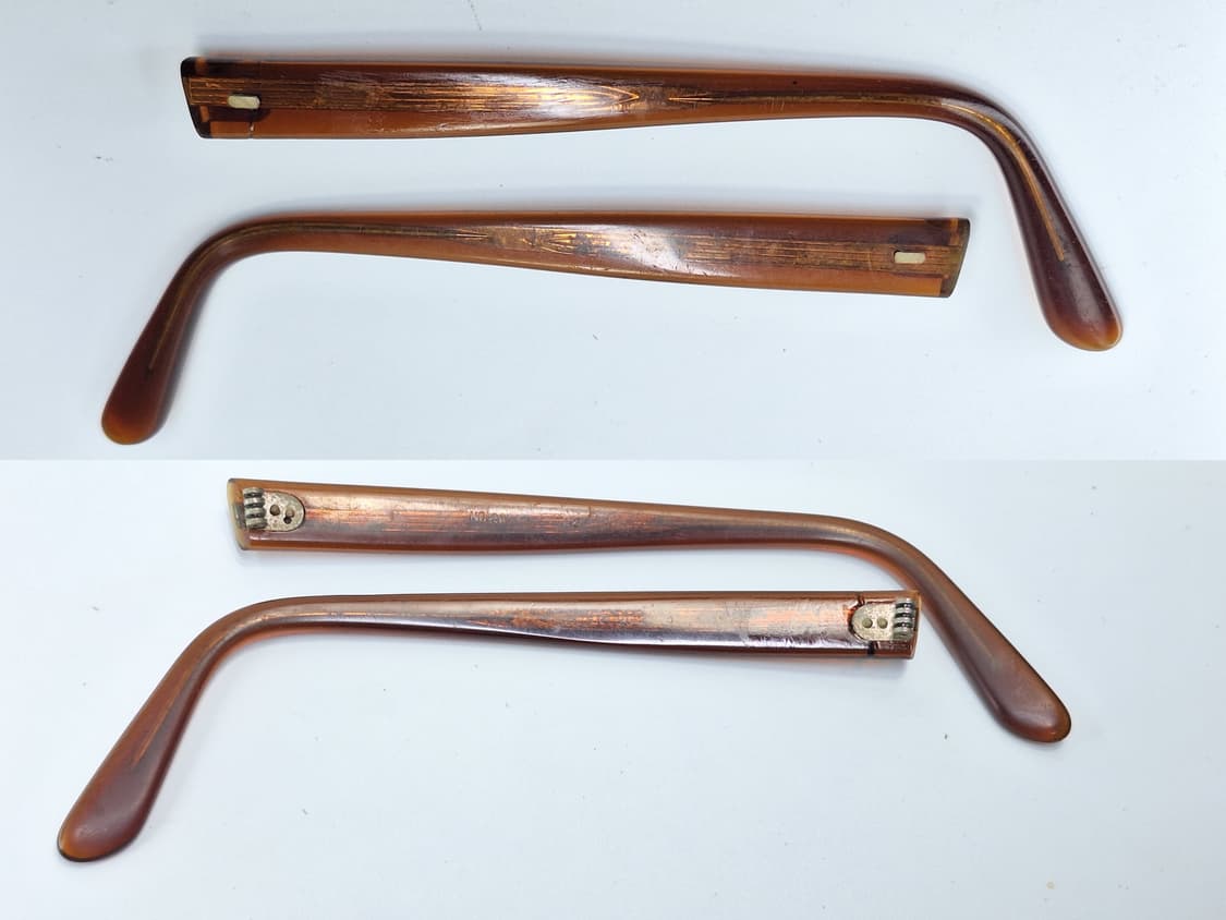 80s 일본 빈티지 No.20 52-20 안경테 고밀도 아세테이트 클래식 상품이미지9