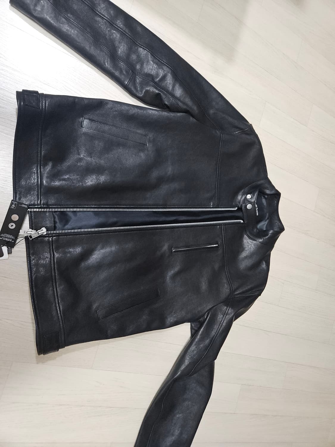 도프제이슨 프리미엄 램스킨 베지터블 스탠드 카라 자켓 상품이미지5