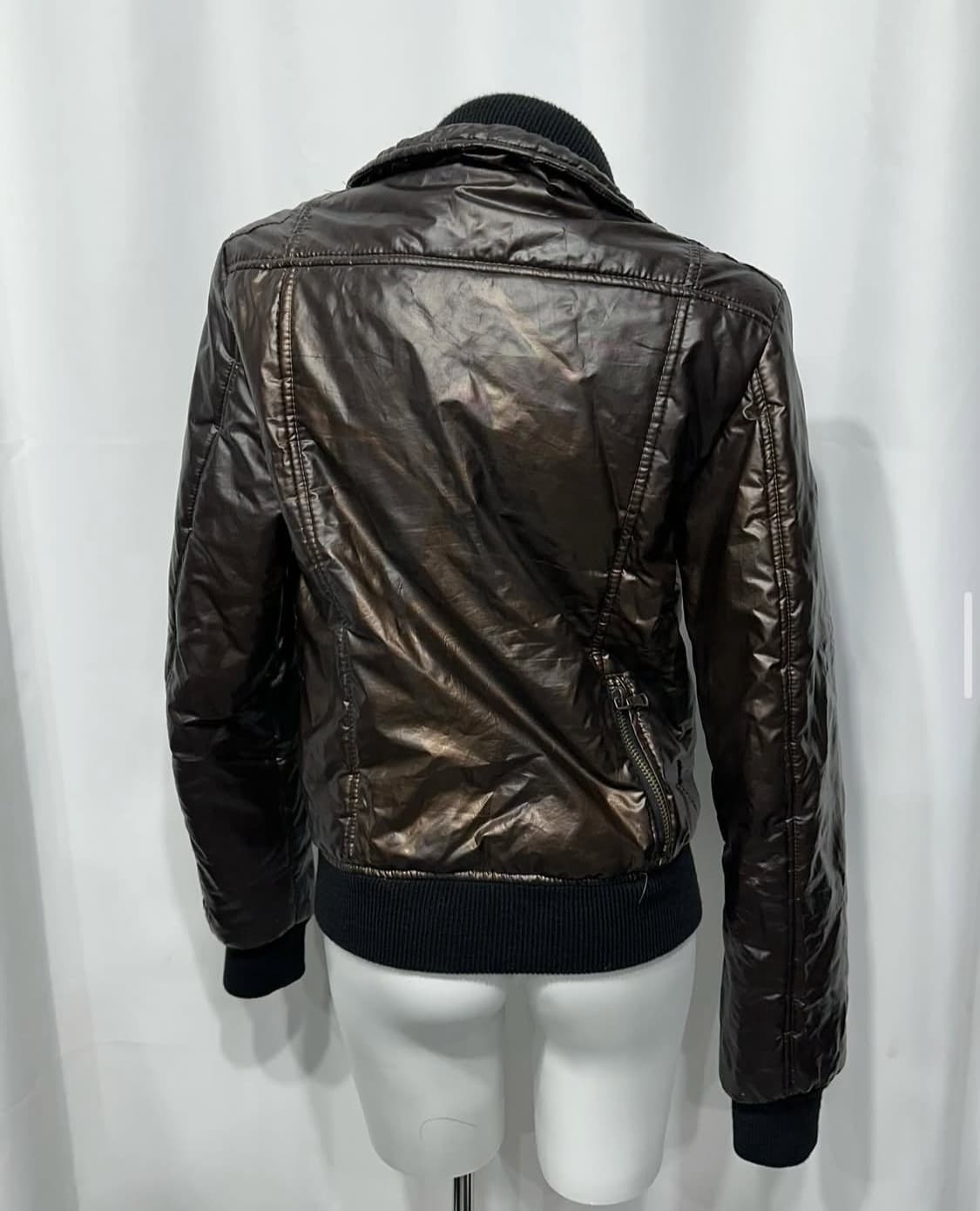 다크 브라운 글로시 패딩 상품이미지5