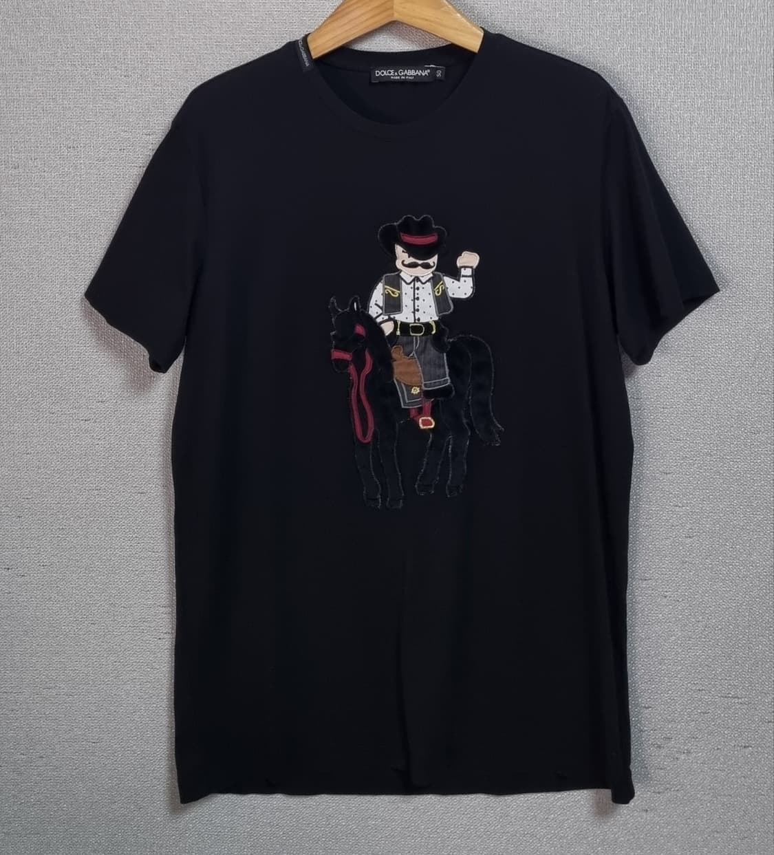 S (55) 돌체앤가바나 블랙 카우보이 반팔티 상품이미지1