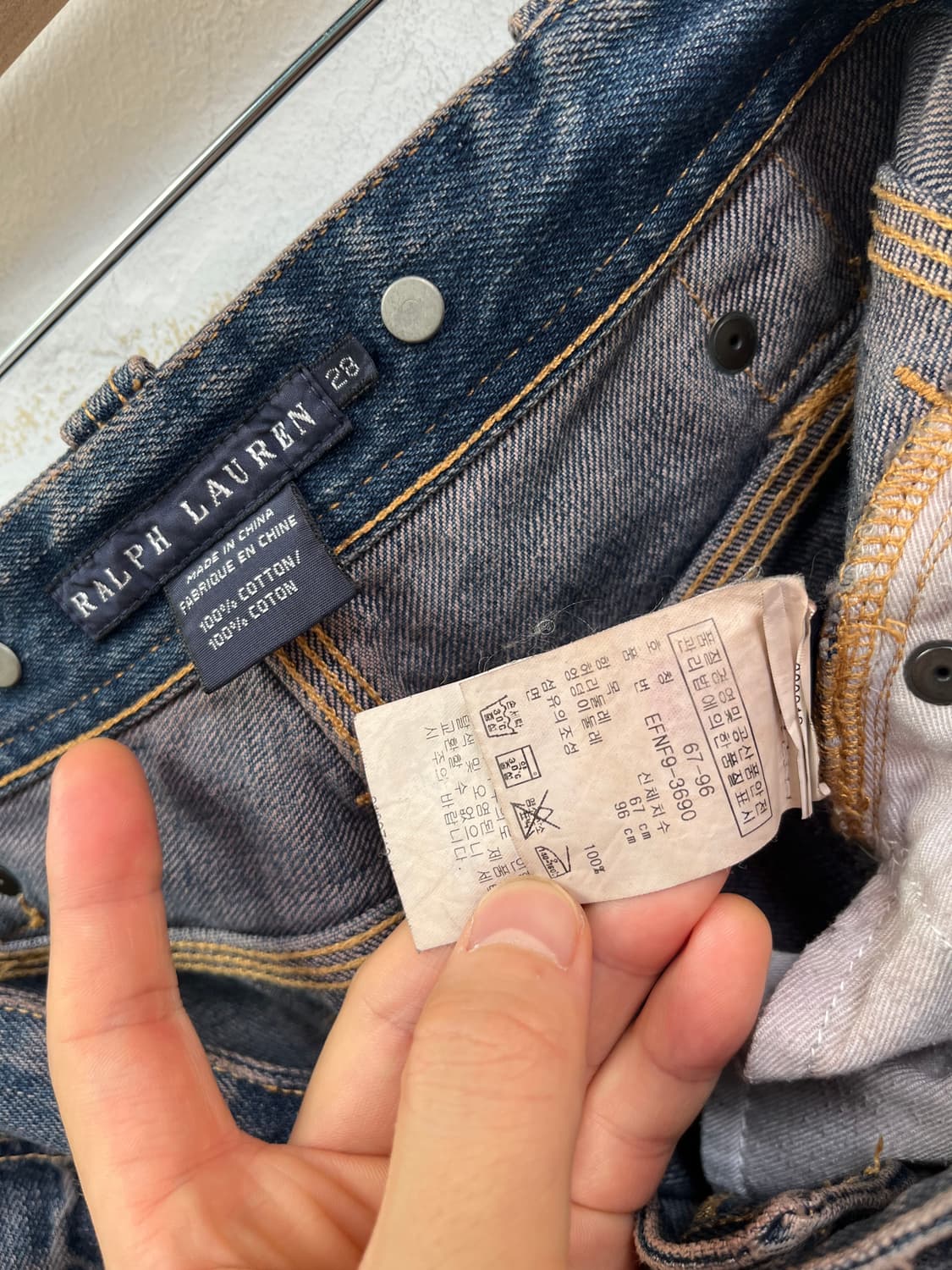 Ralph Lauren 앞트임 청치마 W28 상품이미지4
