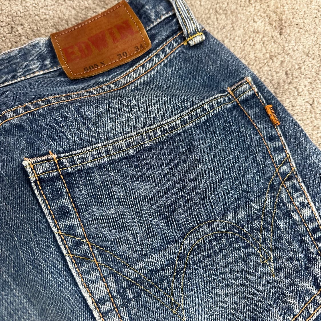 에드윈505 505X 셀비지 데님 팬츠(30) 상품이미지7