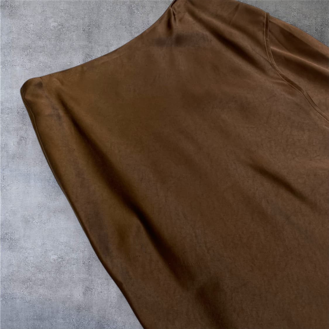 매그제이 MAGJAY 진브라운 새틴 롱스커트 55 상품이미지6