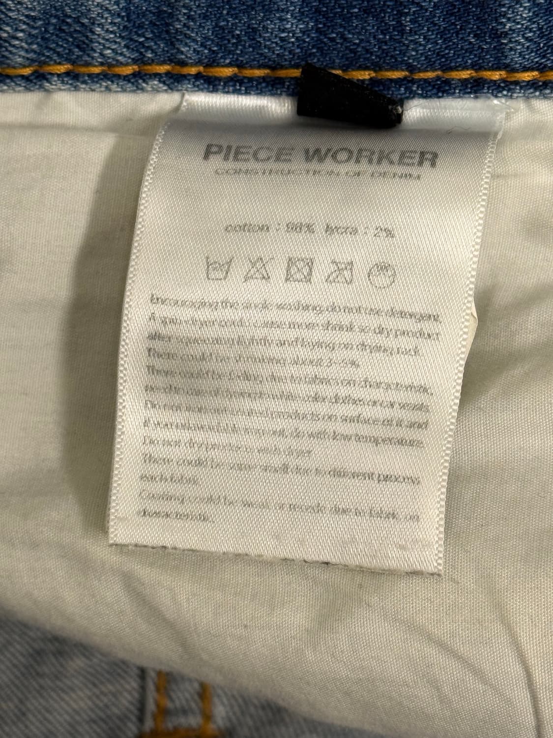 (30) 피스워커 연청 데님 팬츠 상품이미지4