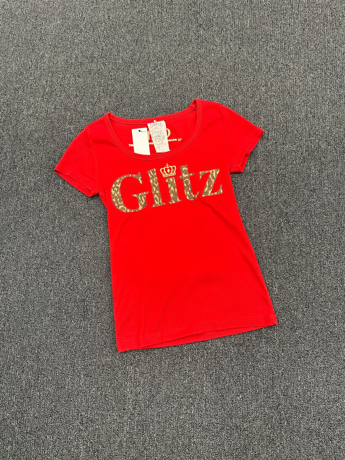GLITZ 빈티지 펑크 프린팅 반팔티셔츠 상품이미지1