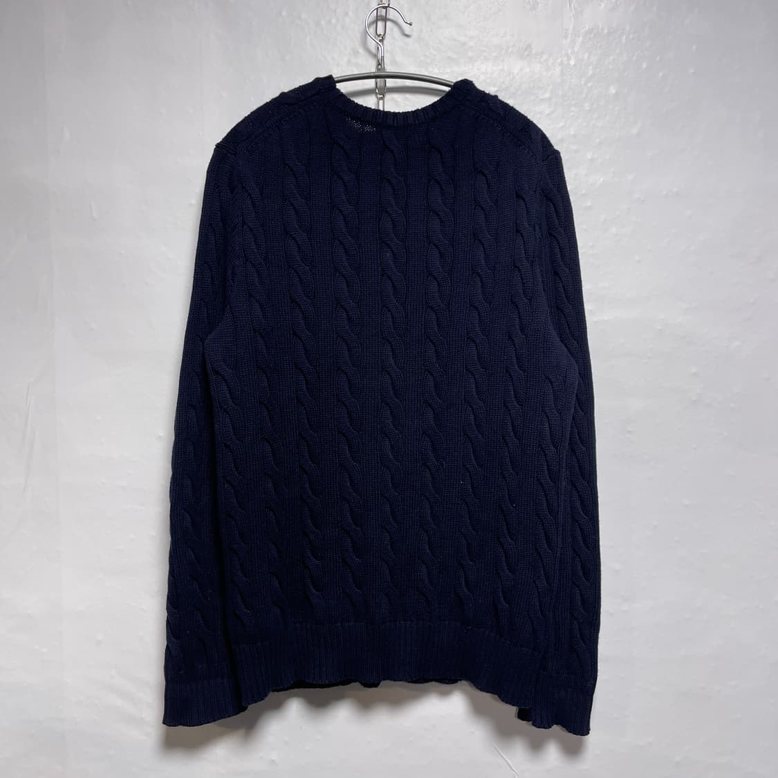 폴로 랄프로렌 네이비 꽈배기 니트 M 상품이미지7
