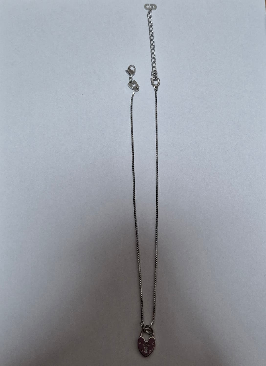 디올 하트 자물쇠 목걸이 상품이미지2