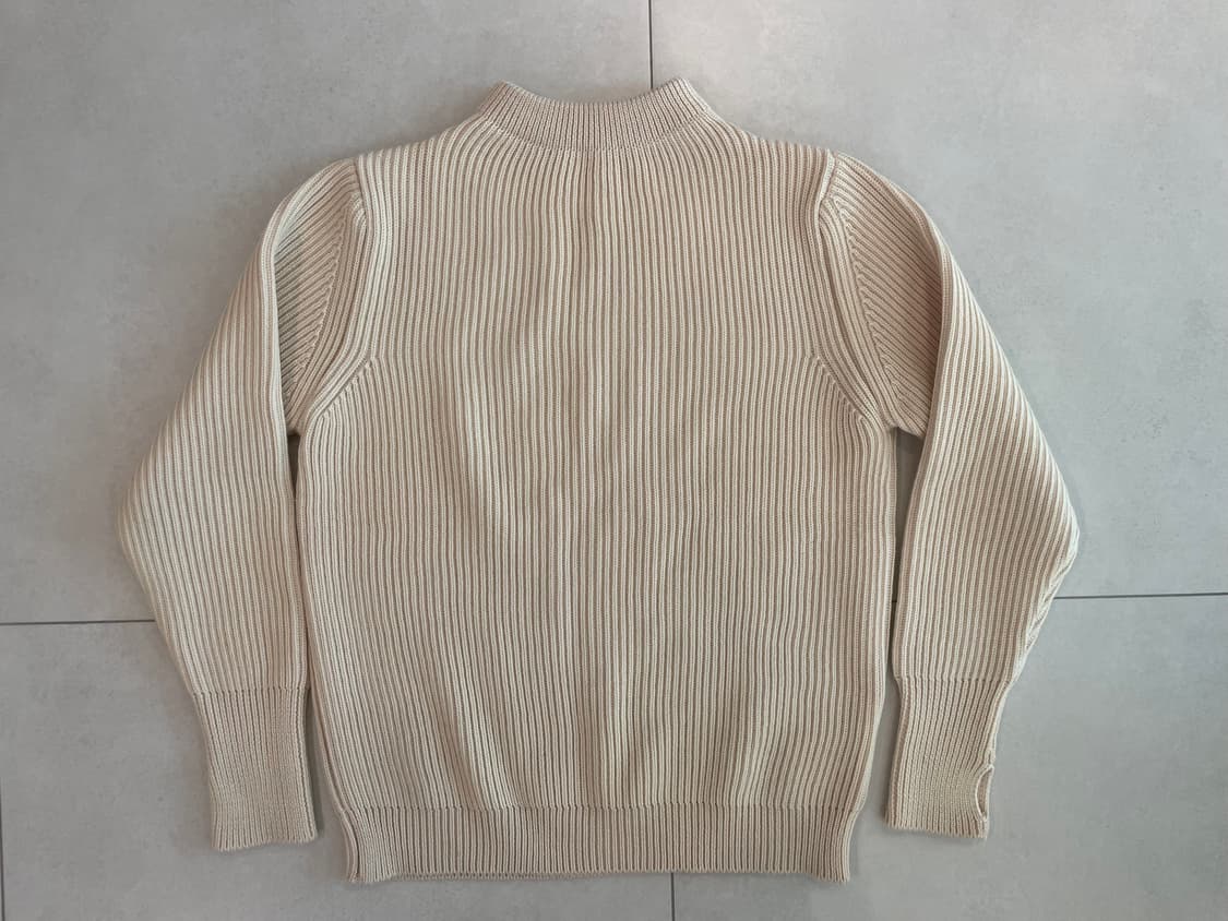 안데르센안데르센 네이비 크루넥 아이보리 상품이미지1