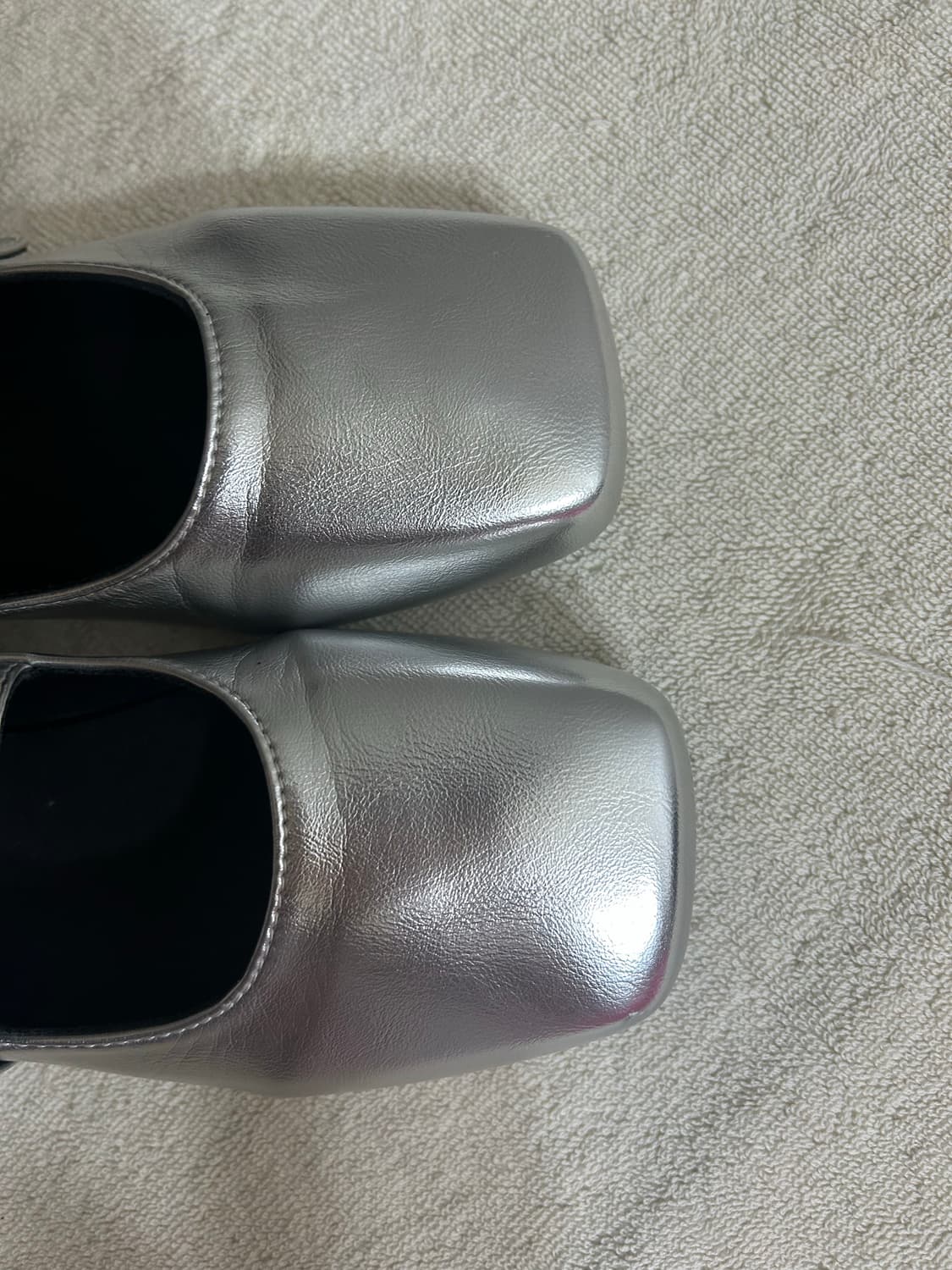 메리제인 실버 플랫슈즈(235mm) 상품이미지6