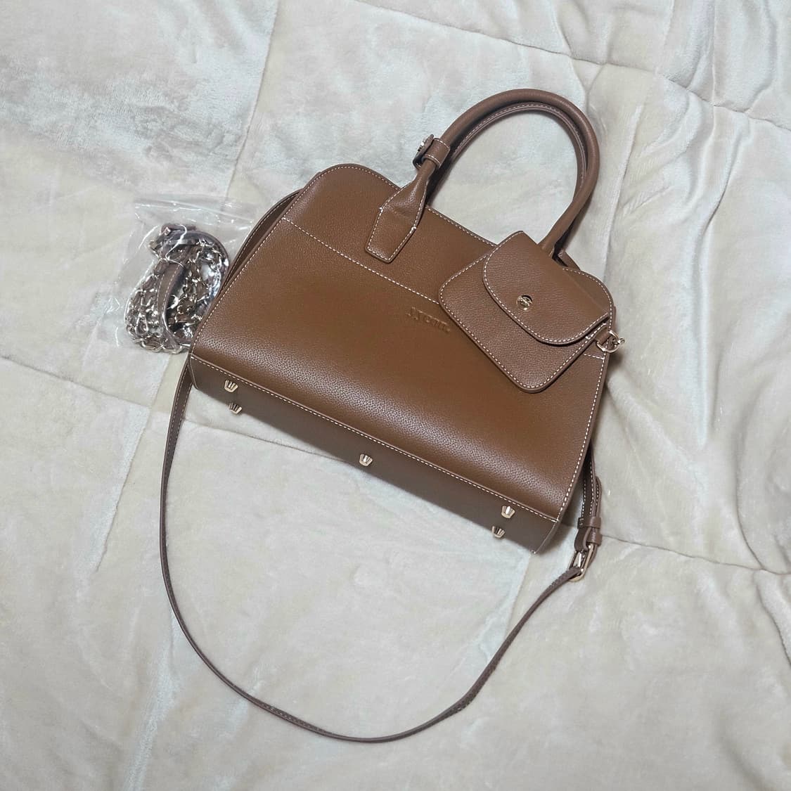 yyeon 비마이연 헨느백 미디움 카멜브라운 가방 상품이미지2