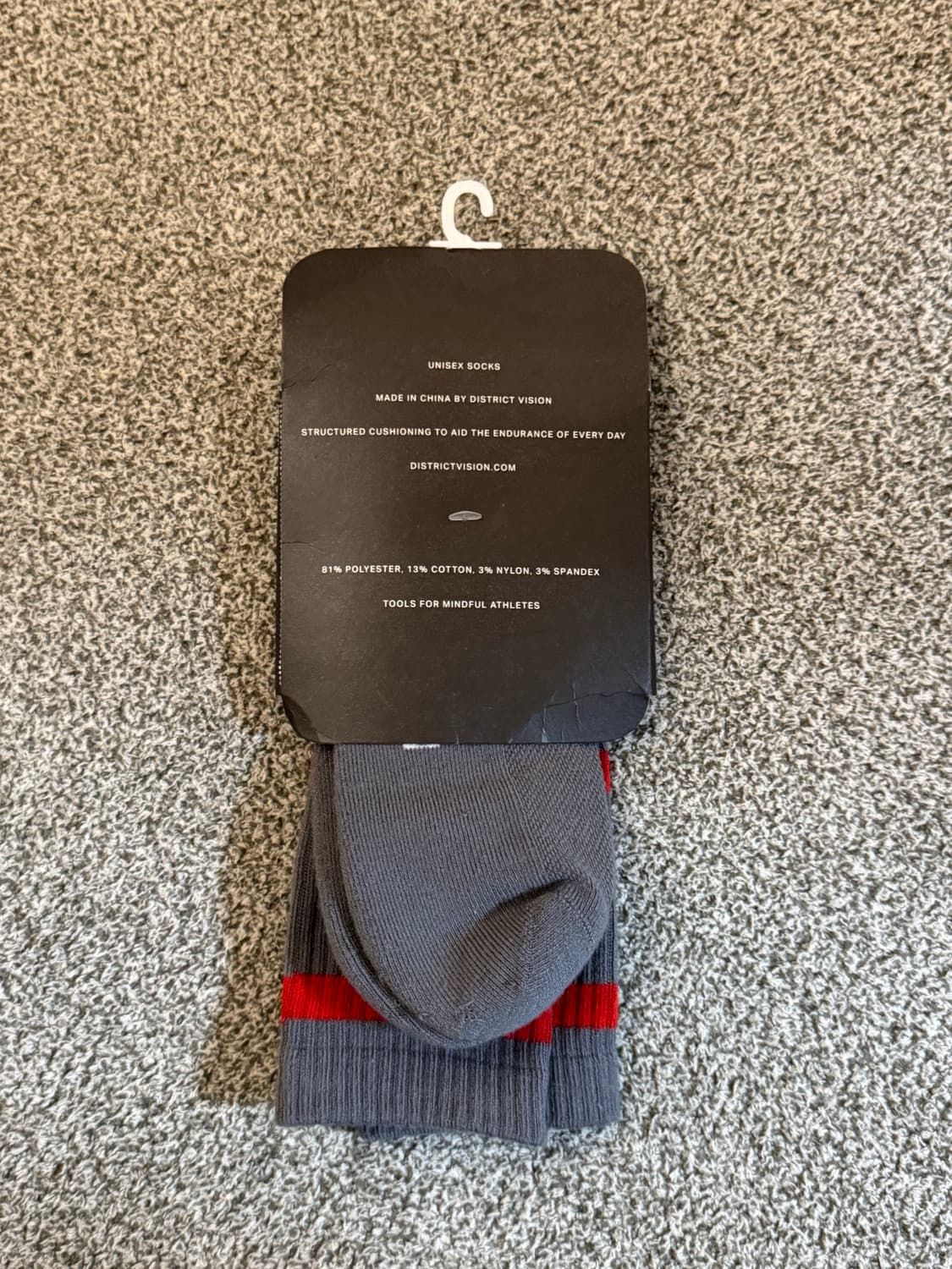 디스트릭트비전 DV 회색양말 L 새상품 상품이미지2