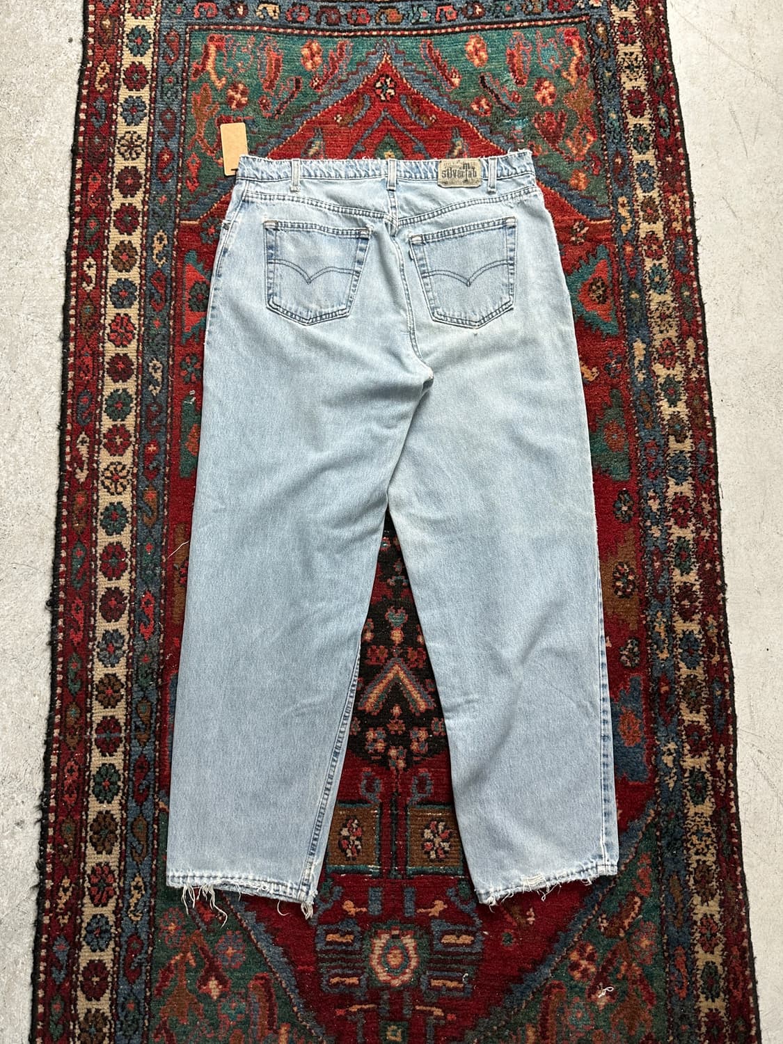 90's USA Made 리바이스 실버탭 배기 데님 팬츠 상품이미지4