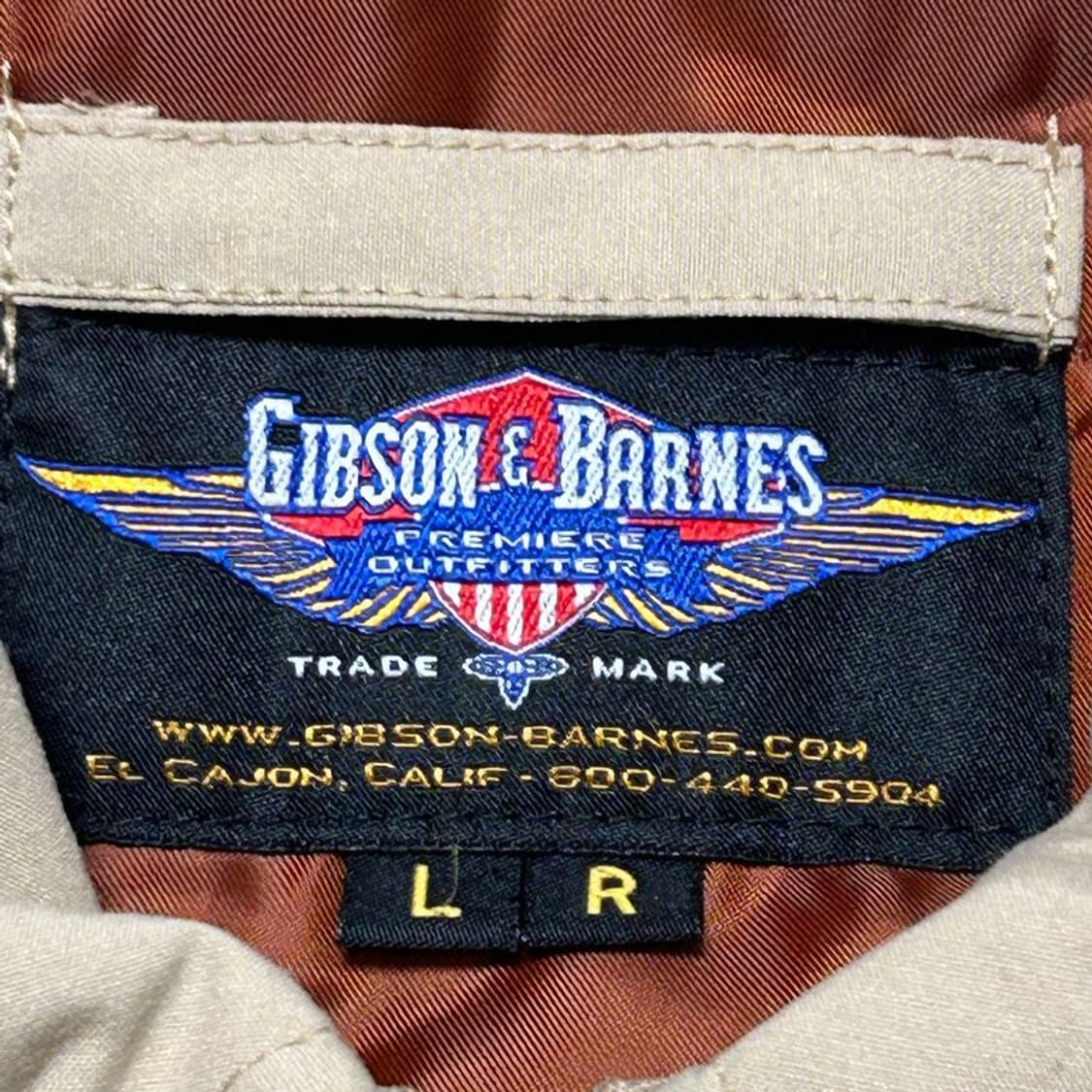 깁슨&반스 MA-1 플라이트 자켓 베이지 L 상품이미지4