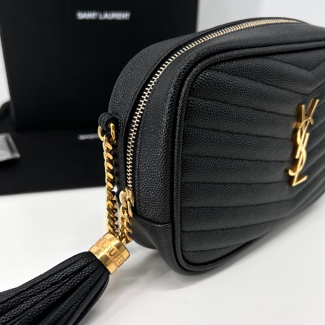 생로랑 루 미니 체인 크로스백 숄더백 블랙 (612579) 상품이미지7
